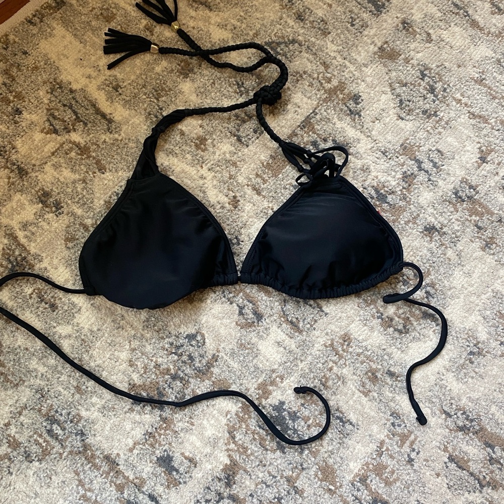Gossip Black Triangle Bikini Top